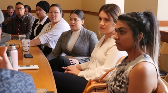 fellows at table
